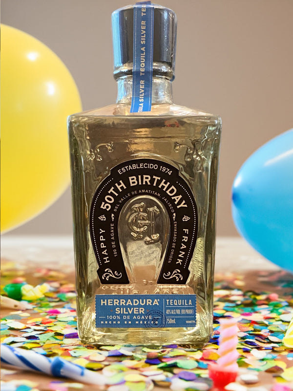 Birthday personalized Herradura label - Labelyourlife