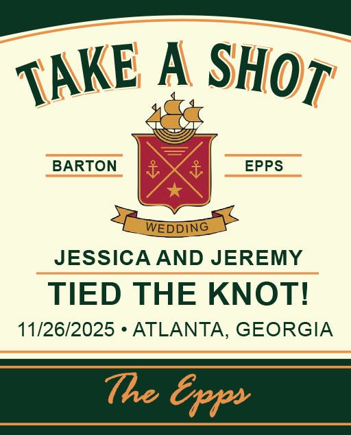 Jameson mini liquor bottles wedding favors labels - Labelyourlife