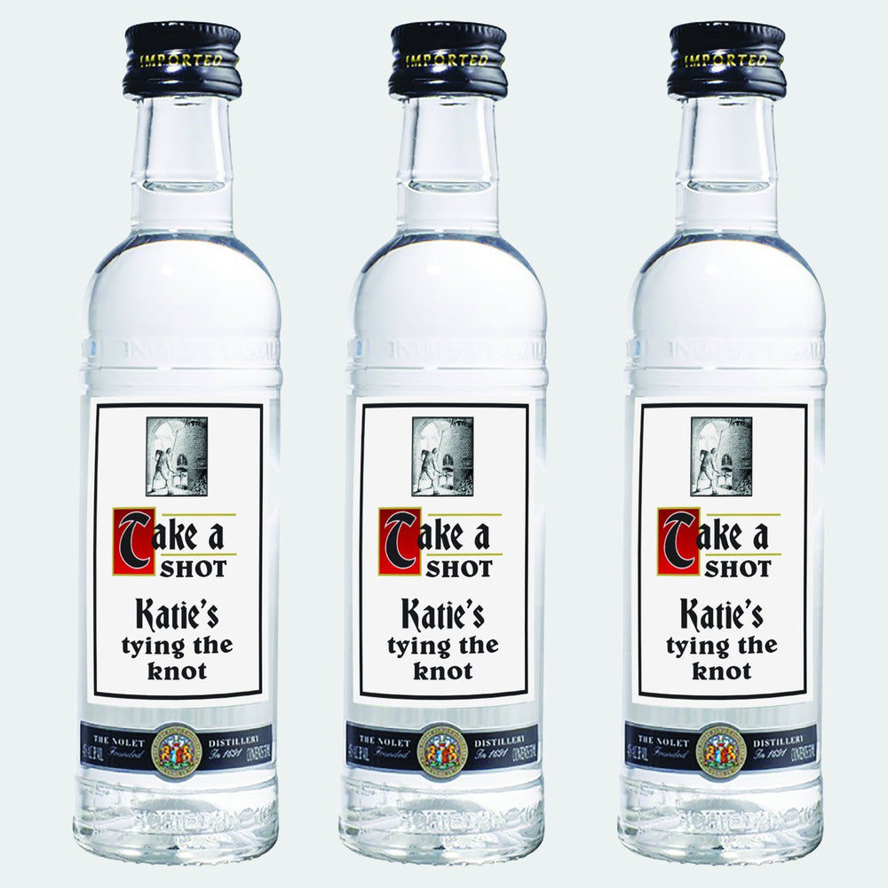 Shot Bottle with Labels Bouteilles dalcool, Liquor Bottle Favor